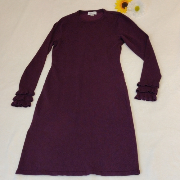 Calvin Klein Dresses & Skirts - Calvin Klein. Purple Long Sleeve Women's Dress